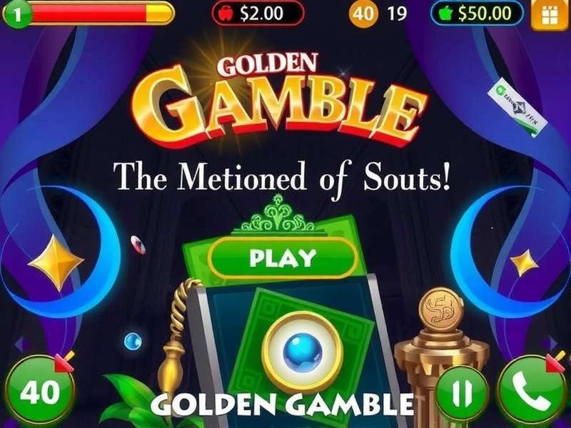 Golden Gamble Main Game Interface Golden Gamble Game Screenshot